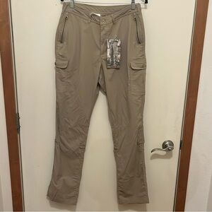 NWT Clothing arts travel pants khaki size 8